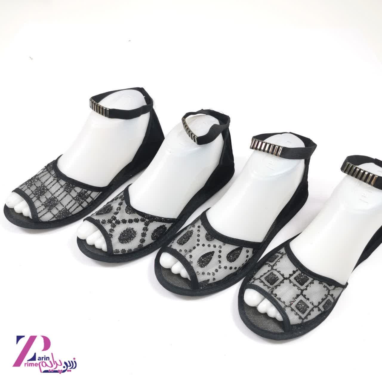 پاپوش زنانه کف چرمی جلوباز (49)