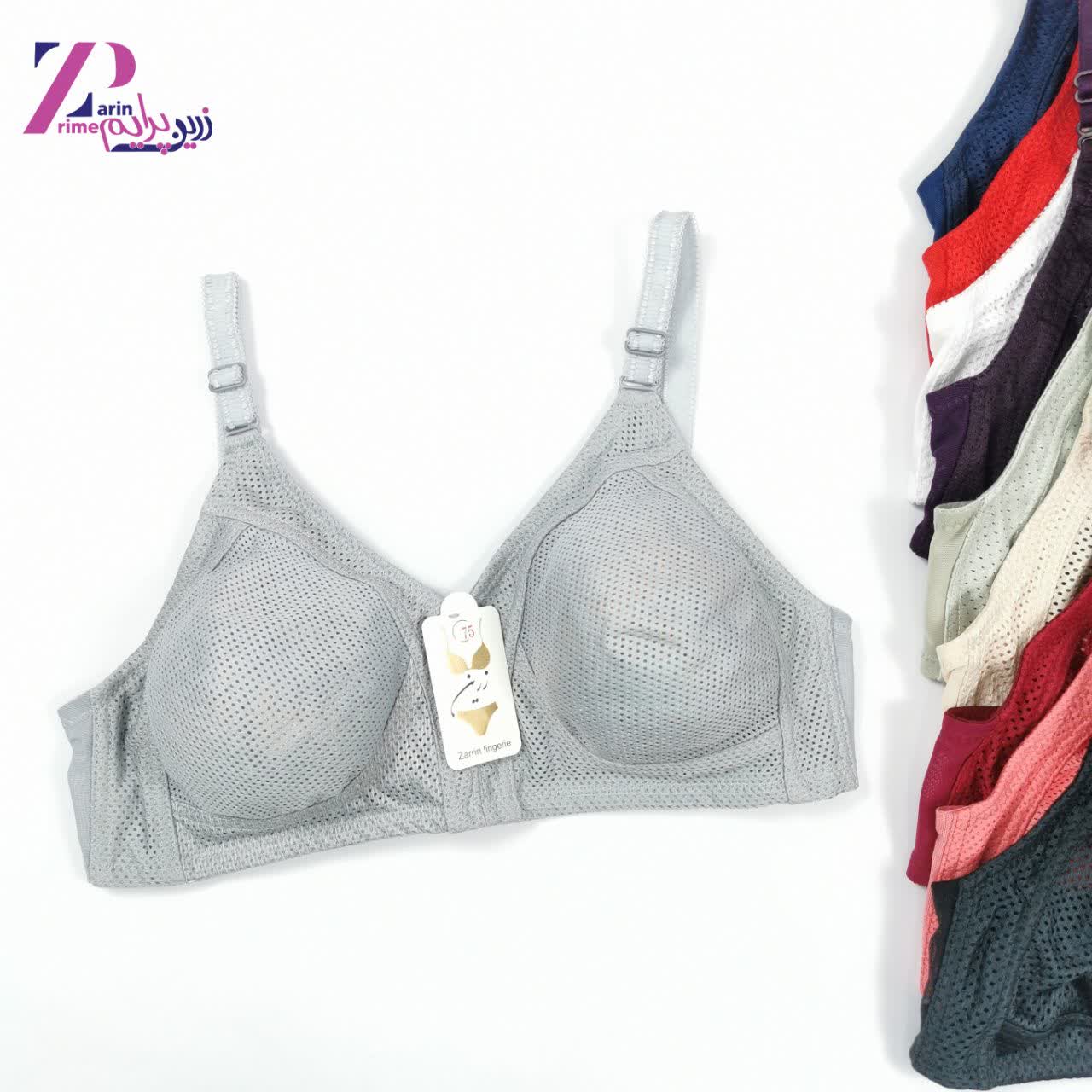 سوتین پرلون سوزنی پرسی زرین (3کرم)